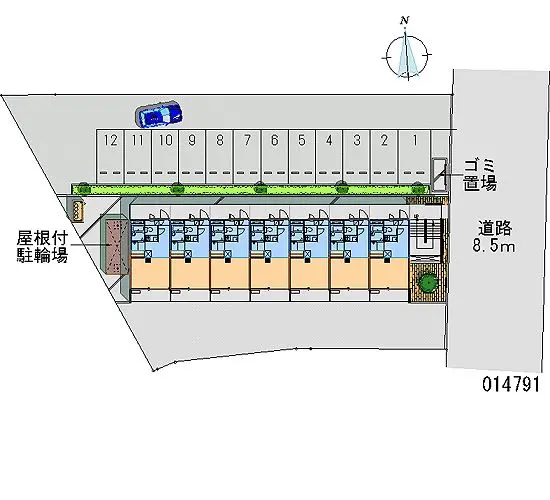 ★手数料０円★筑紫野市湯町１丁目 月極駐車場